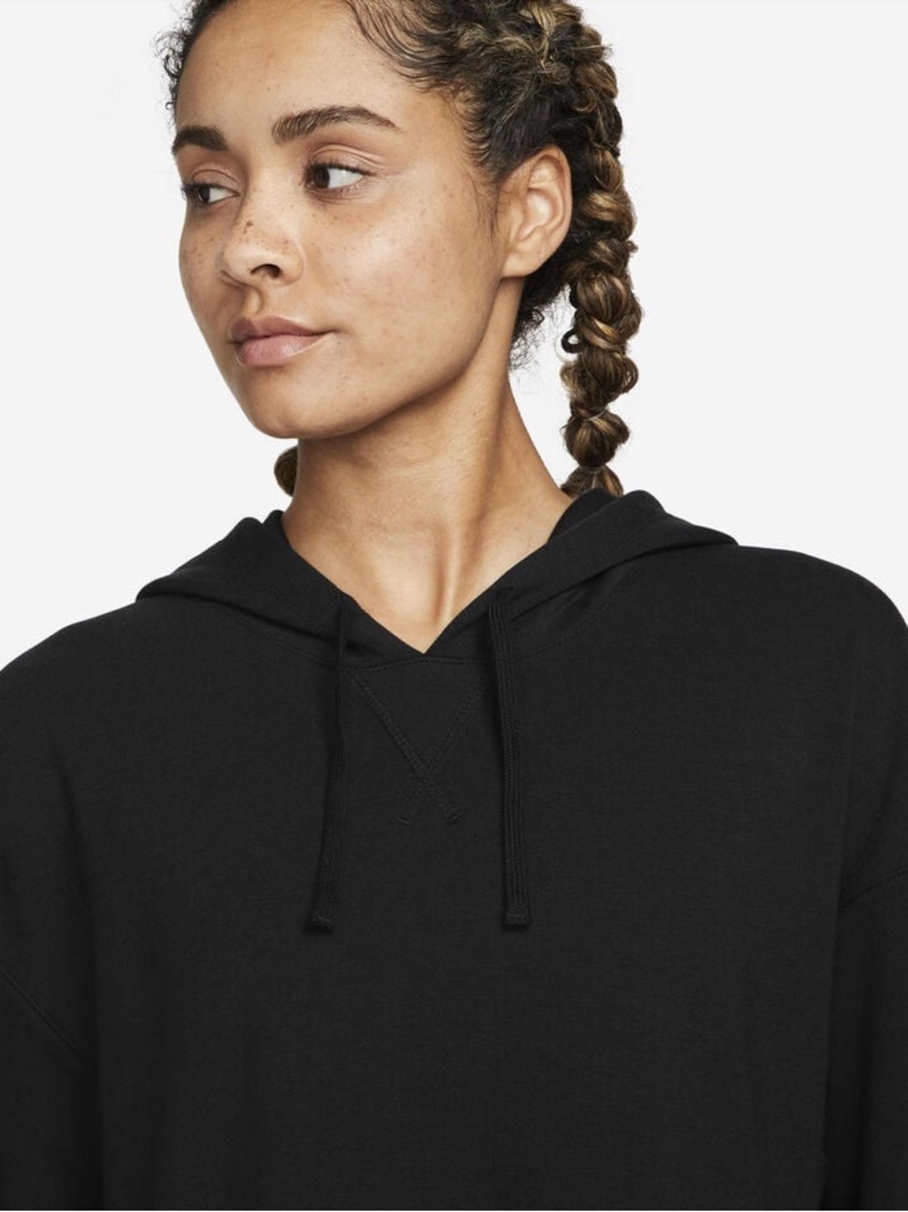 Nike Black Oversized Hoodie with Side Slits - Picture 3 of 10
